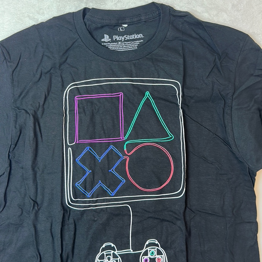 Playstation Mens Graphic T-Shirt Black New Various Sizes NWOT - Picture 3 of 11